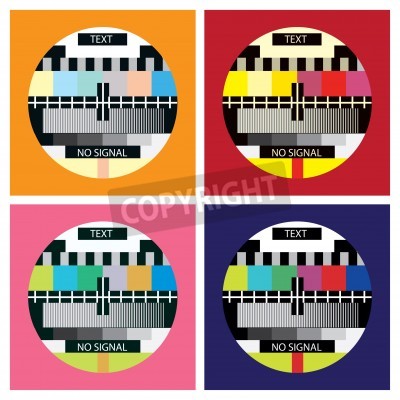 Papier peint  Image de télé pop art