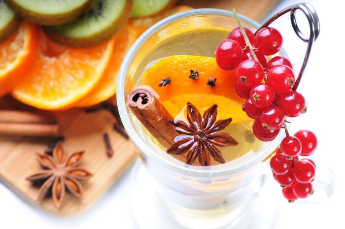 Sticker  Infusion de thé avec divers additifs