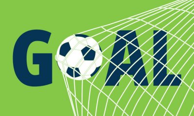 Sticker  Inscription Gol sur fond vert