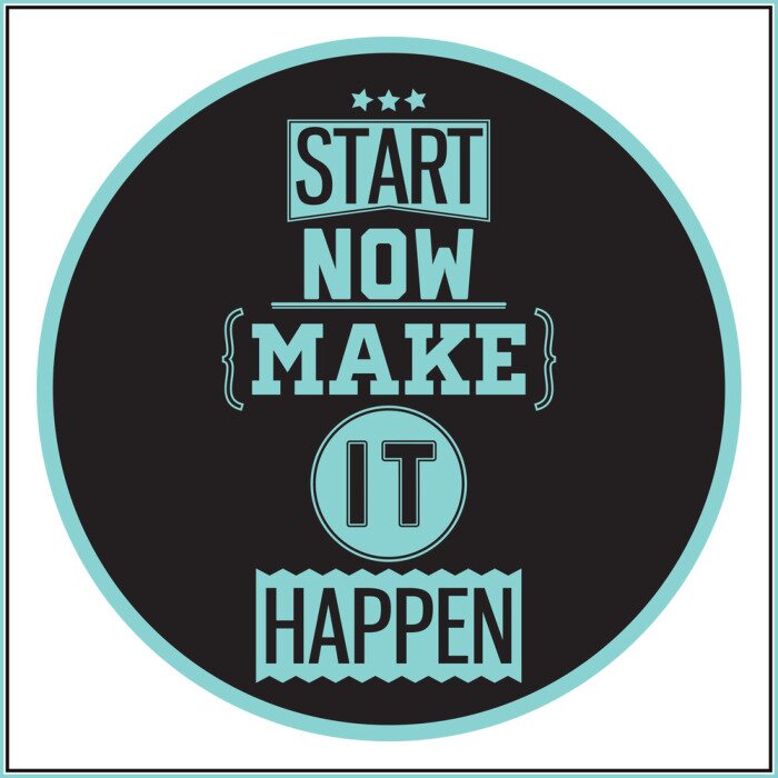 Sticker  Inscription motivationnelle en anglais