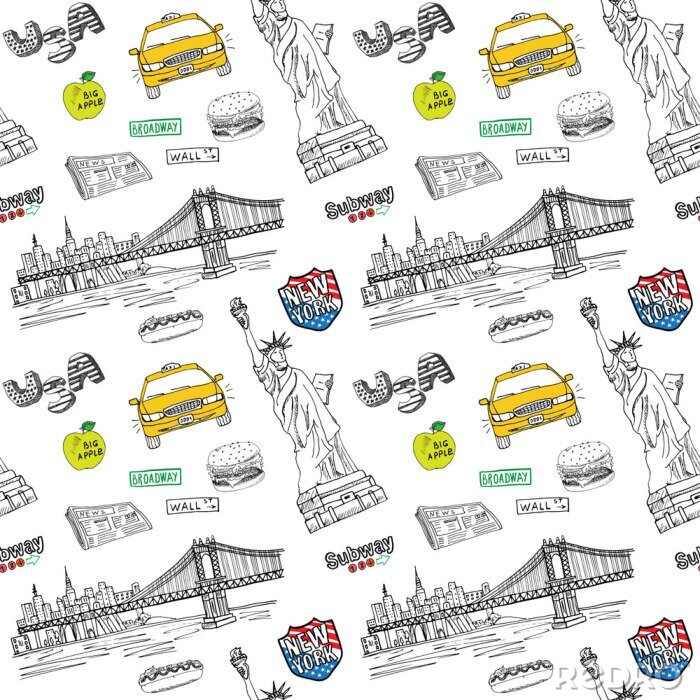 Sticker  Inspirations des États-Unis