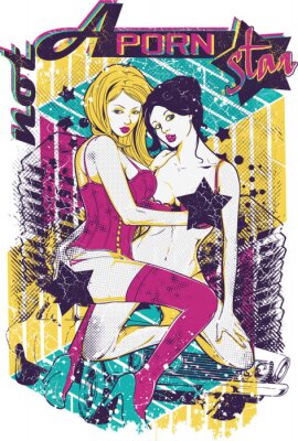 Sticker  Je ne suis pas une star du porno