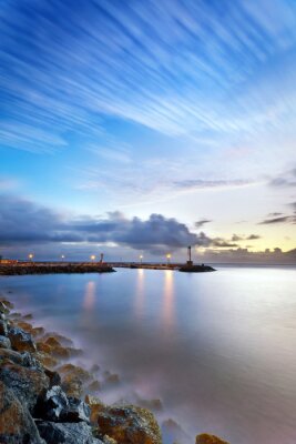 Jetée sur un beau paysage