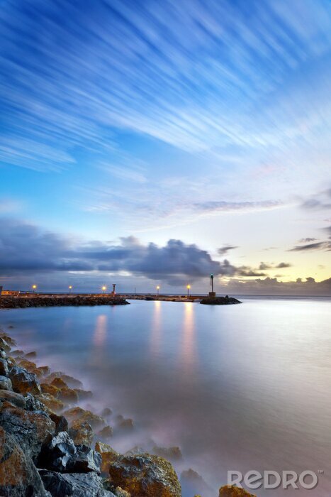 Sticker  Jetée sur un beau paysage