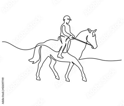 Sticker  joueur de polo