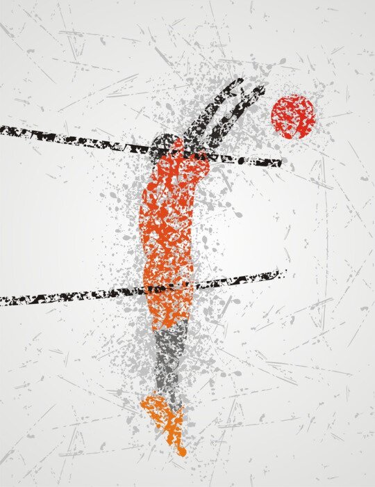 Sticker  joueur de volleyball