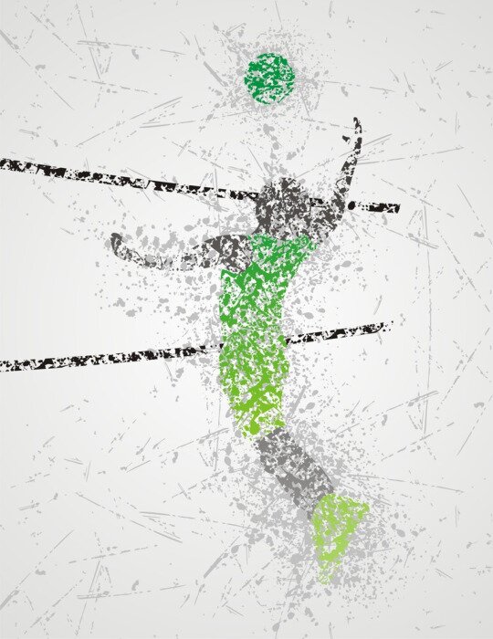 Sticker  Joueur de volleyball