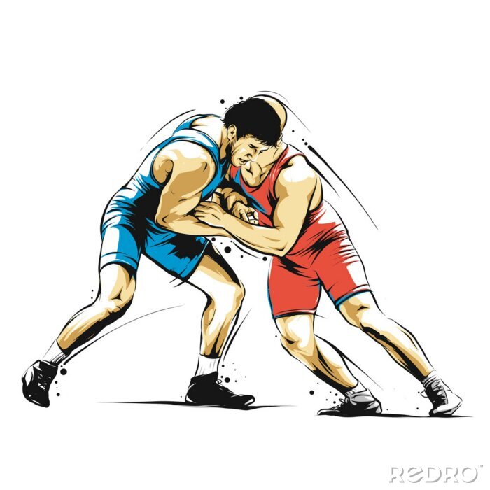 Sticker  Joueurs de wrestling