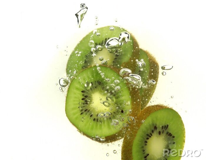 Sticker  kiwi dans l'eau