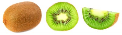 Sticker  kiwi fruit isolated on a white background