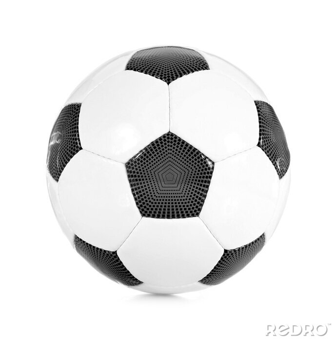 Sticker  Klassischer Fußball schwarz / weiß