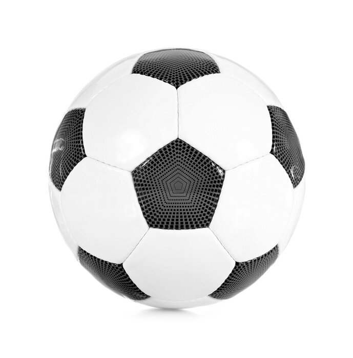 Sticker  Klassischer Fußball schwarz / weiß