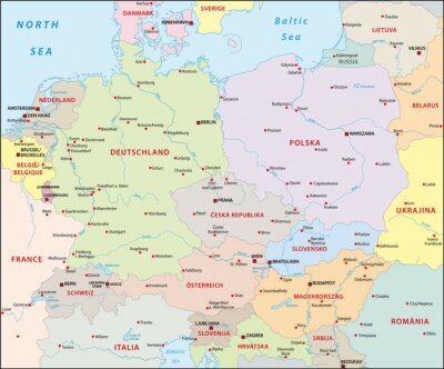 Sticker  L'Europe centrale, l'Europe centrale