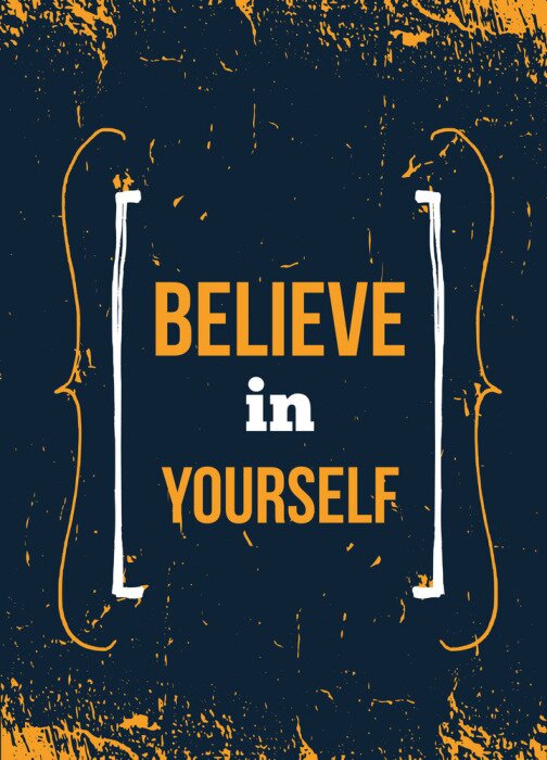 Sticker  L'inscription Croyez en vous