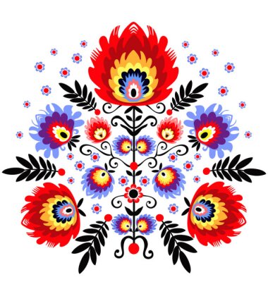 Sticker  L'intérieur Wzór Ludowy