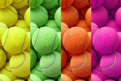 Sticker  la couleur exotique balle de tennis