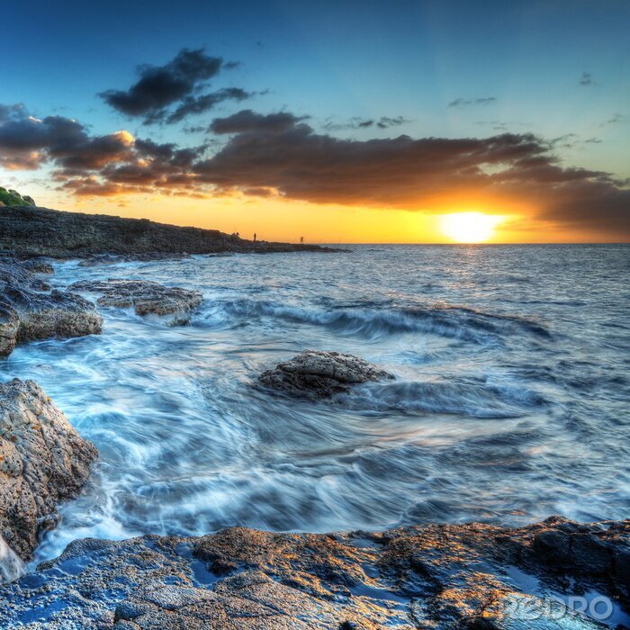 Sticker  La mer sur un paysage pittoresque