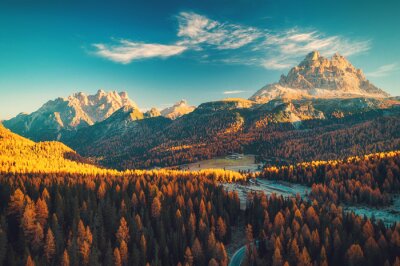 Lac Antorno dans les Dolomites