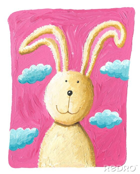 Sticker  Lapin souriant