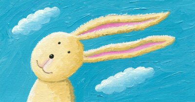 Lapin sur un fond de ciel