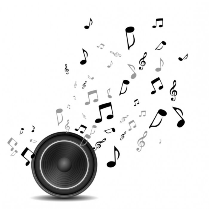 Sticker  Lautsprecher son Noten