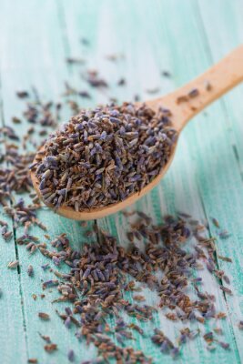 Sticker  Lavande séchée sur une cuillère