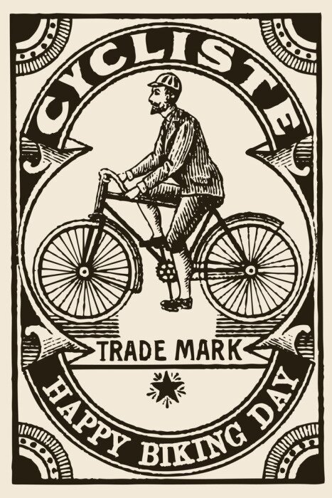 Sticker  Le cycliste