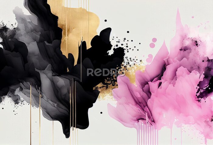 Sticker  Le noir rencontre le rose