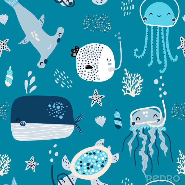 Sticker  Les habitants de l'océan