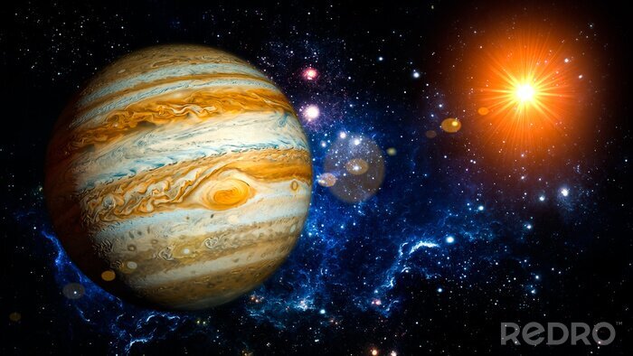 Sticker  Les planètes et le soleil