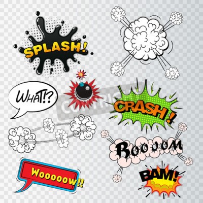 Sticker  Lettrage cartoon