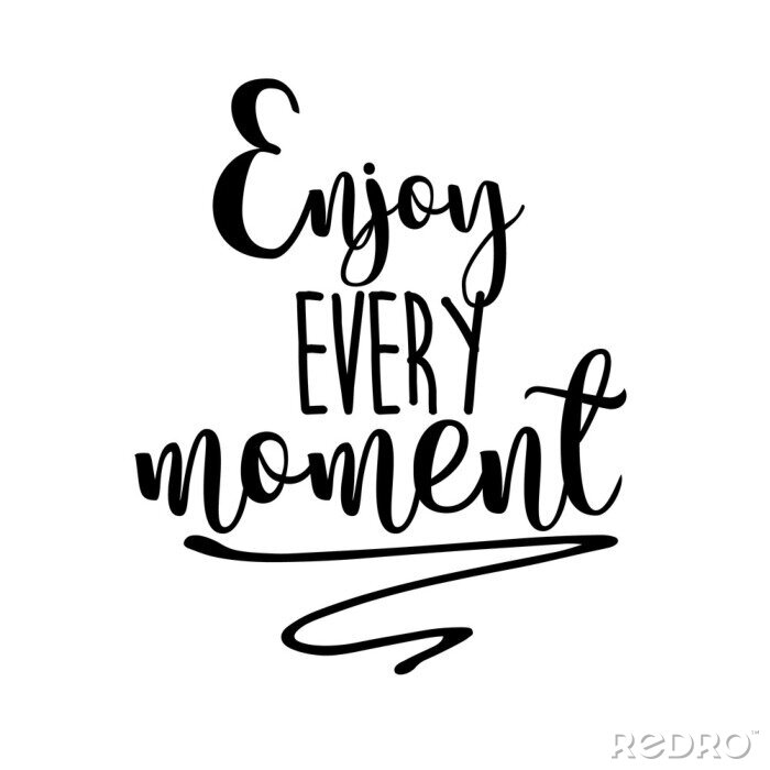 Sticker  Lettrage élégant avec inspiration