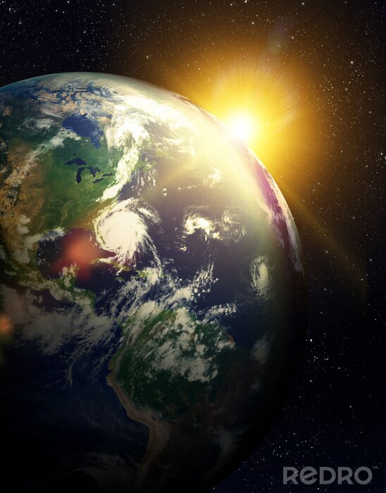 Sticker  Lever de soleil dans l'espace