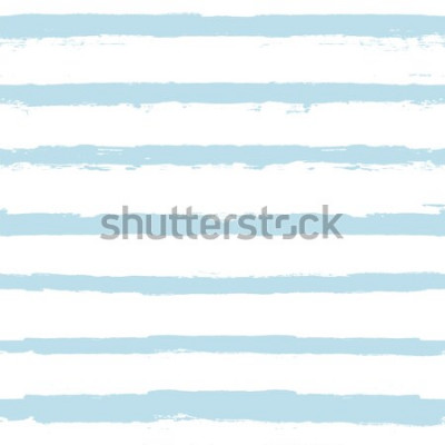 Sticker  Lignes de peinture modèle sans couture. vecteur fond de mer été rayé. rayures géométriques de peinture de marin. coups de pinceau d'encre bleue. rayures grunge, ligne moderne de pinceau pour embal