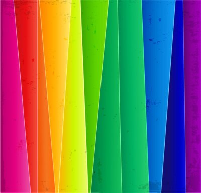 Sticker  Lignes inclinées abstrait arc-en-fond