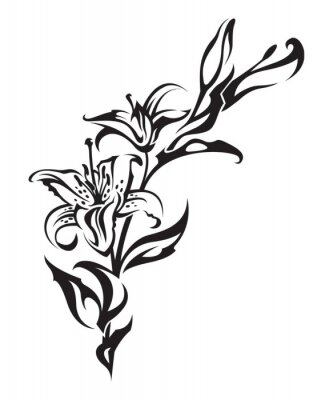 Sticker  lily