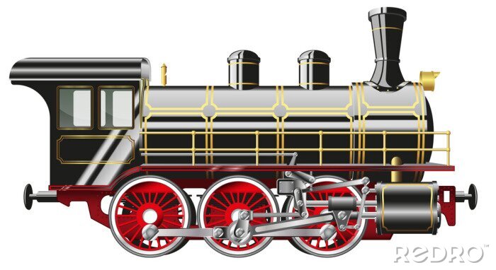 Sticker  locomotive à vapeur