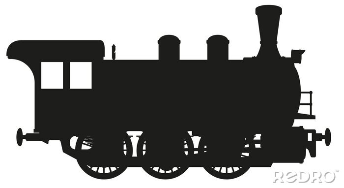 Sticker  locomotive à vapeur