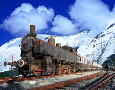 Sticker  locomotive à vapeur