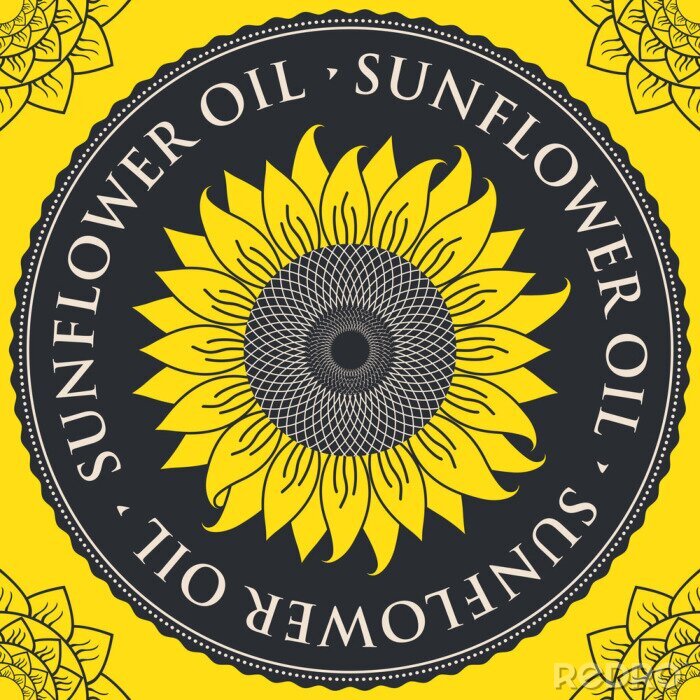 Sticker  Logo à l'huile de tournesol