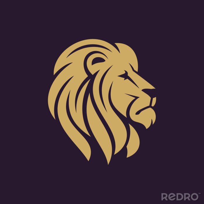 Sticker  Logo Lions tête de lion de profil