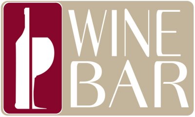 Logo publicitaire de bar à vin