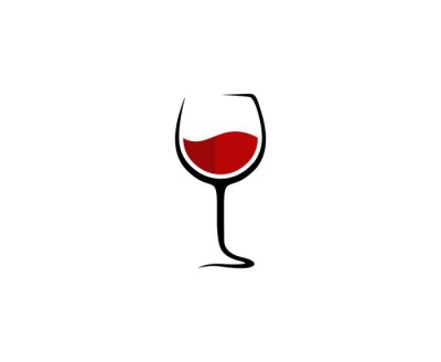 Sticker  Logo verre de vin