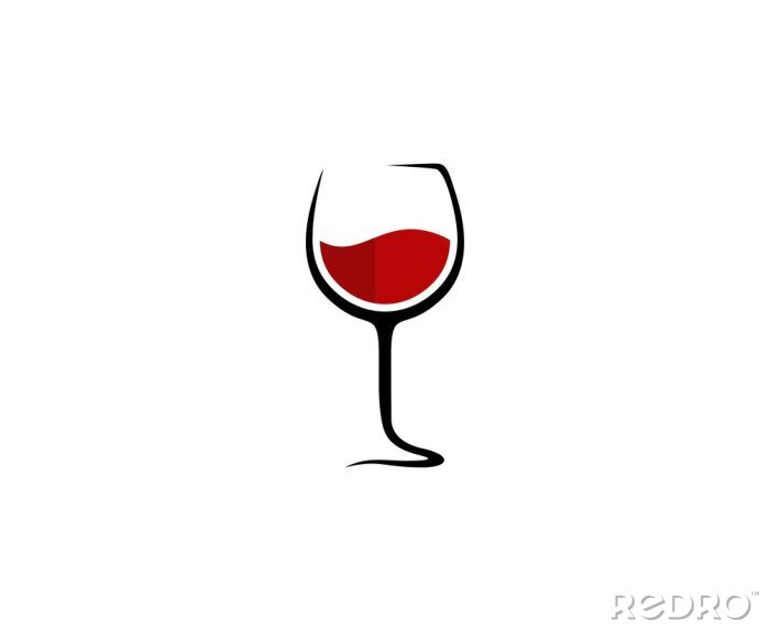 Sticker  Logo verre de vin