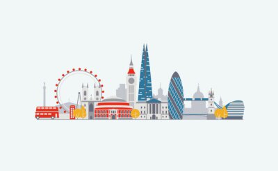 Sticker  London skyline