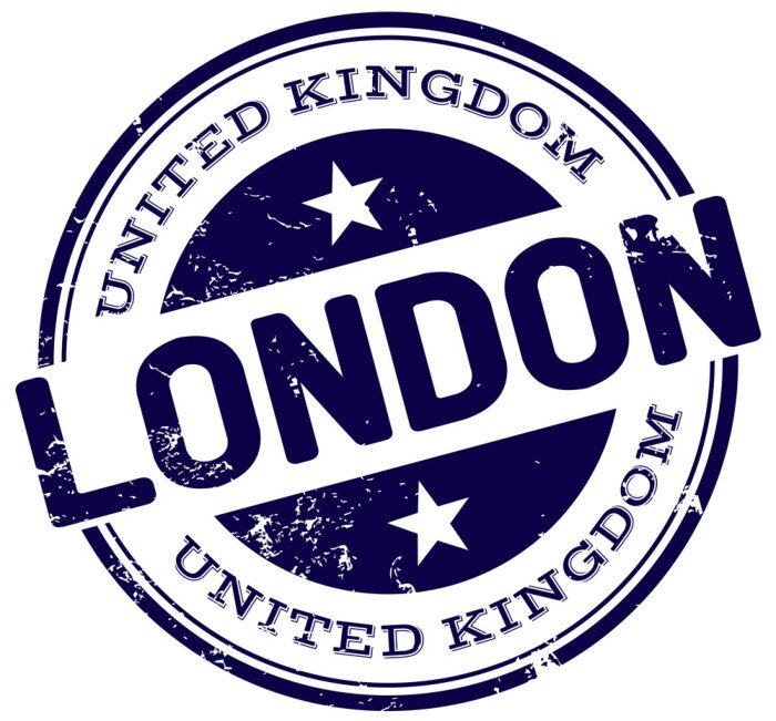 Sticker  londres timbre