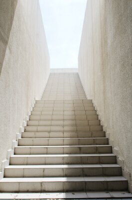 Sticker  Longs escaliers avec de nombreuses étapes