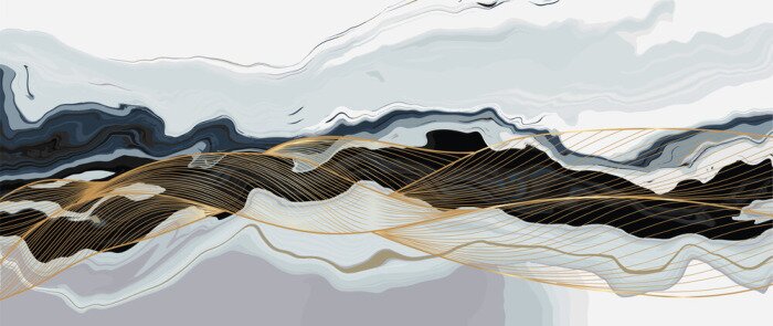 Sticker  Luxury marble texture background design vector. Liquid marble texture with gold lines art creative wallpaper design for posters, business cards, invitation, art deco. vector illustration.