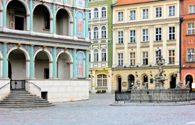Maisons sur la place du marché de Poznan