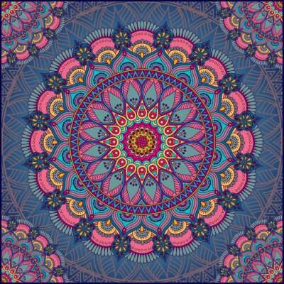 Mandala teintes de couleur